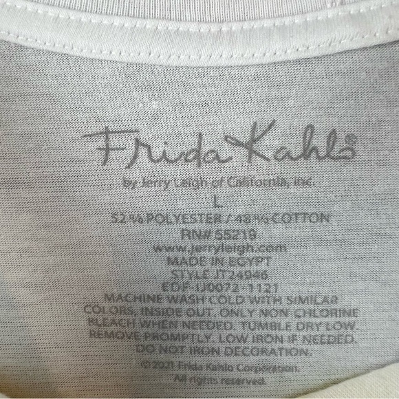 Frida Kahlo Graphic Short Sleeve Tee Shirt Large EUC - Picture 5 of 5